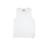 Woven Label Tank Top - White