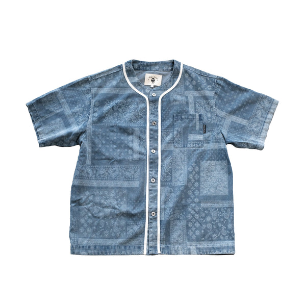 Oversize Denim Baseball Shirt